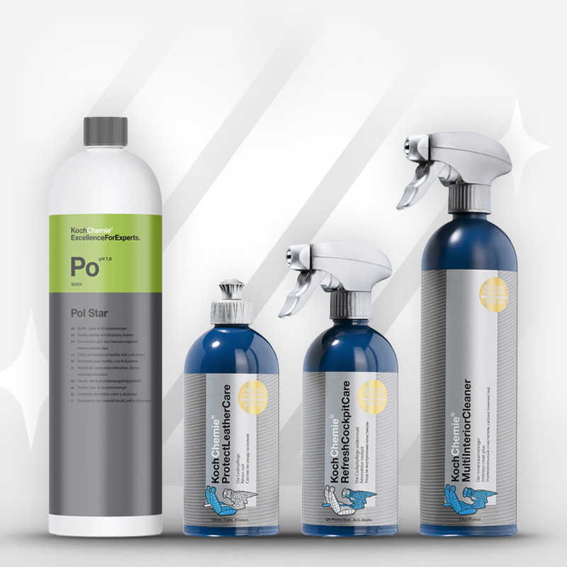 bio-chem CLEANTEC Autopflege Innenraum Set 4-teilig zur